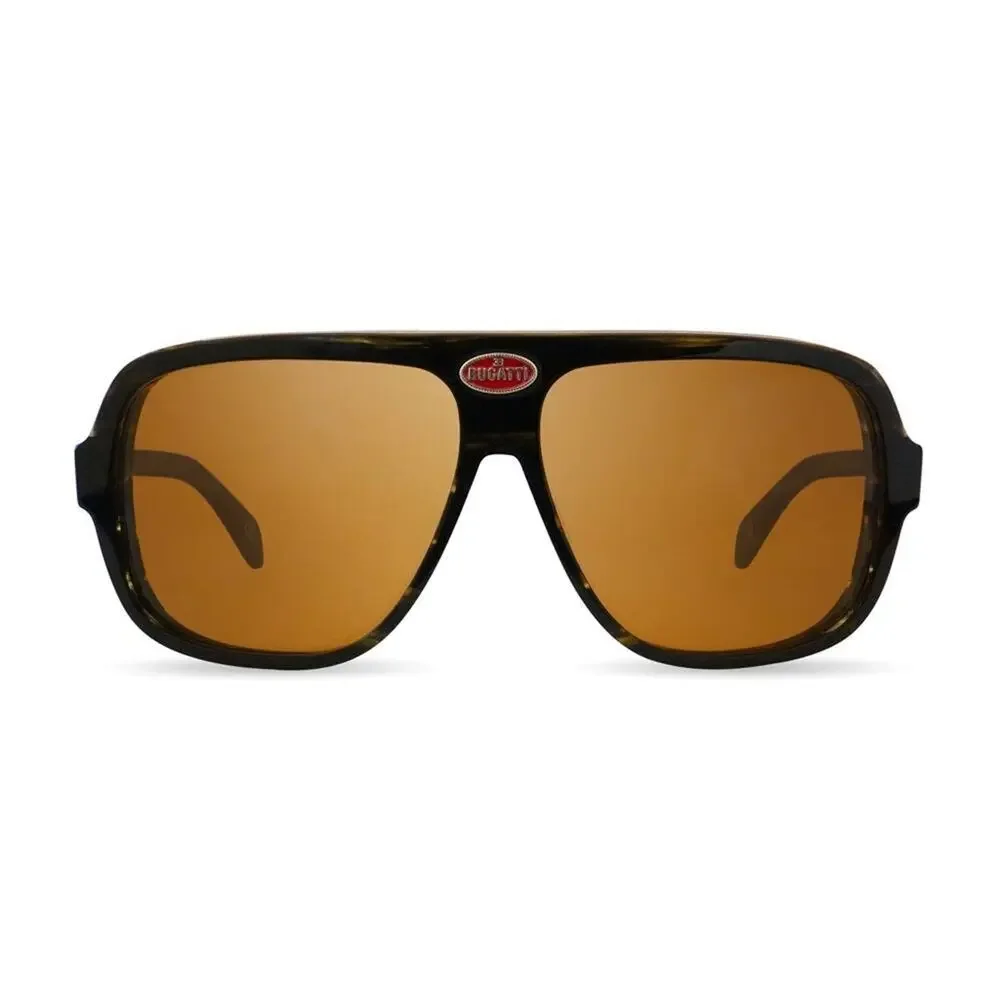 New! BUGATTI 06-DT Stylish Dark Tortoise Aviator Luxury Sunglasses, Authentic
